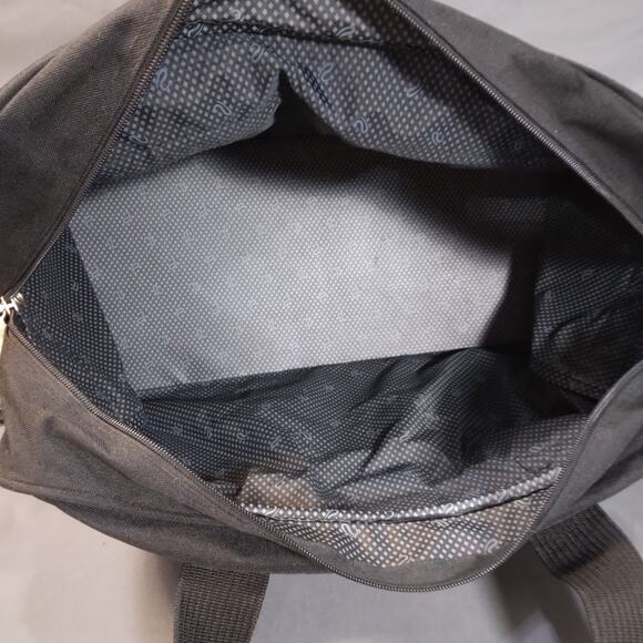 Vintage Rexford Ricardo Beverly Hills Black Canvas Carry On Duffel Bag Tote GUC - Picture 8 of 8